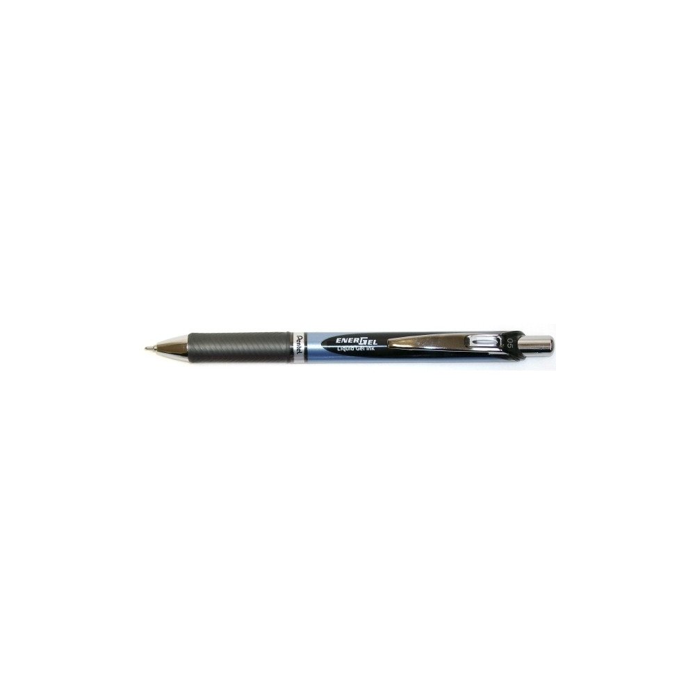 Produktbild för Gelpennor, Pentel Energel BLN75, påfyllningsbar, 0,5 mm, sva...