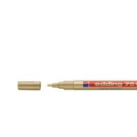 Produktbild för Färgmarkeringspenna, Edding 751, 1–2 mm, guld (förpackning o...