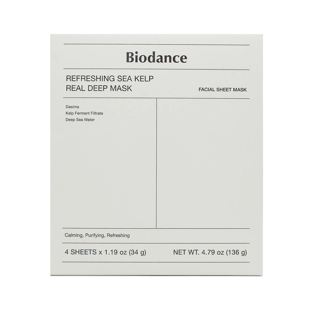 Produktbild för Biodance Refreshing Sea Kelp Real Deep Mask 4x34g