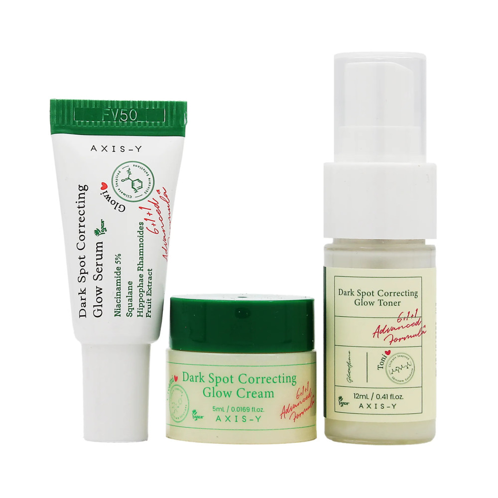 Produktbild för AXIS-Y The Mini Glow Trio SET (Toner 12ml + Serum 5ml + Cream 5ml)