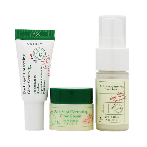 Axis-Y AXIS-Y The Mini Glow Trio SET (Toner 12ml + Serum 5ml + Cream 5ml)