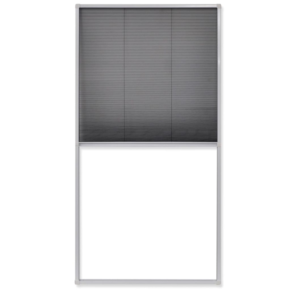 Produktbild för Insektsnät plissé till fönster 80 x 160 cm