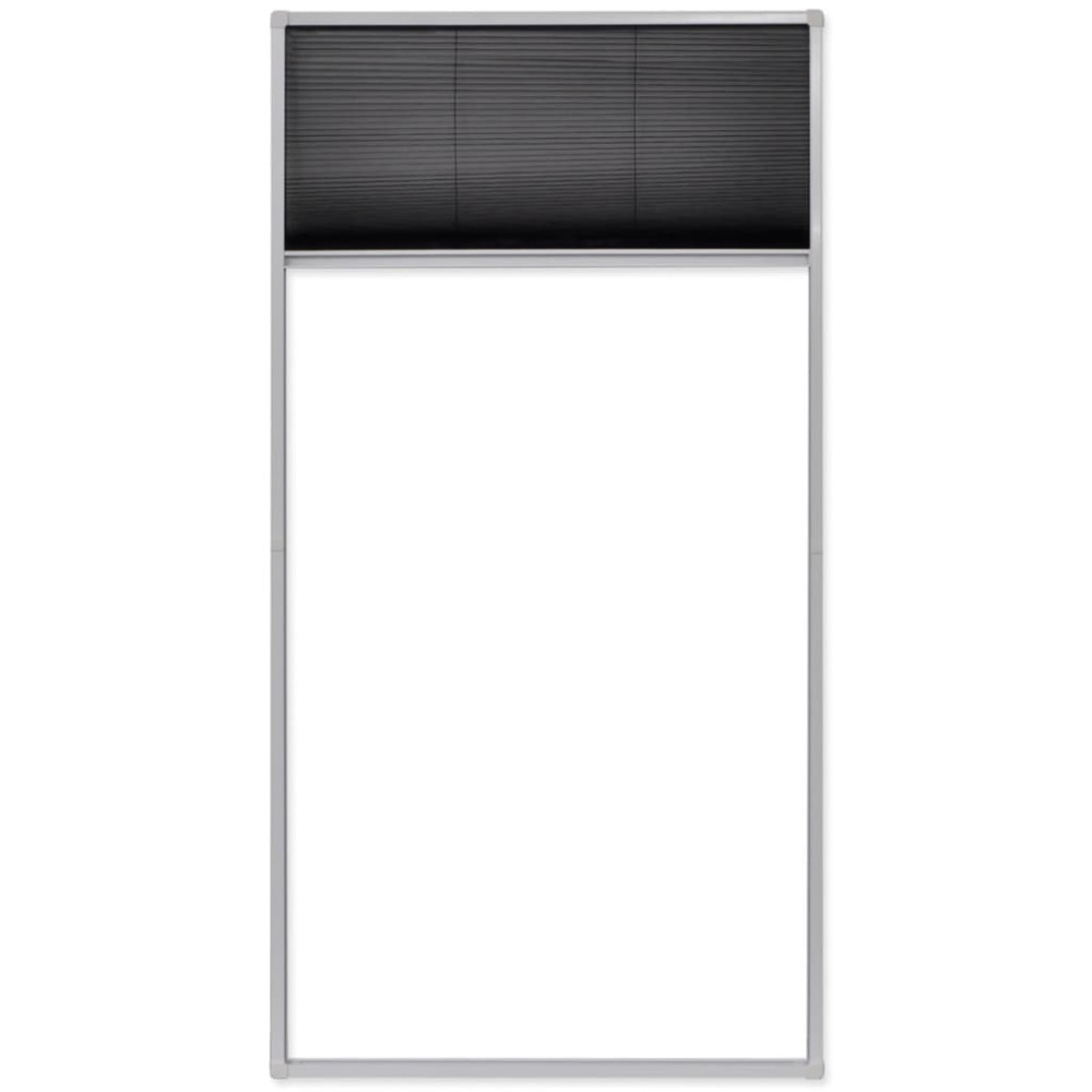 Produktbild för Insektsnät plissé till fönster 80 x 160 cm