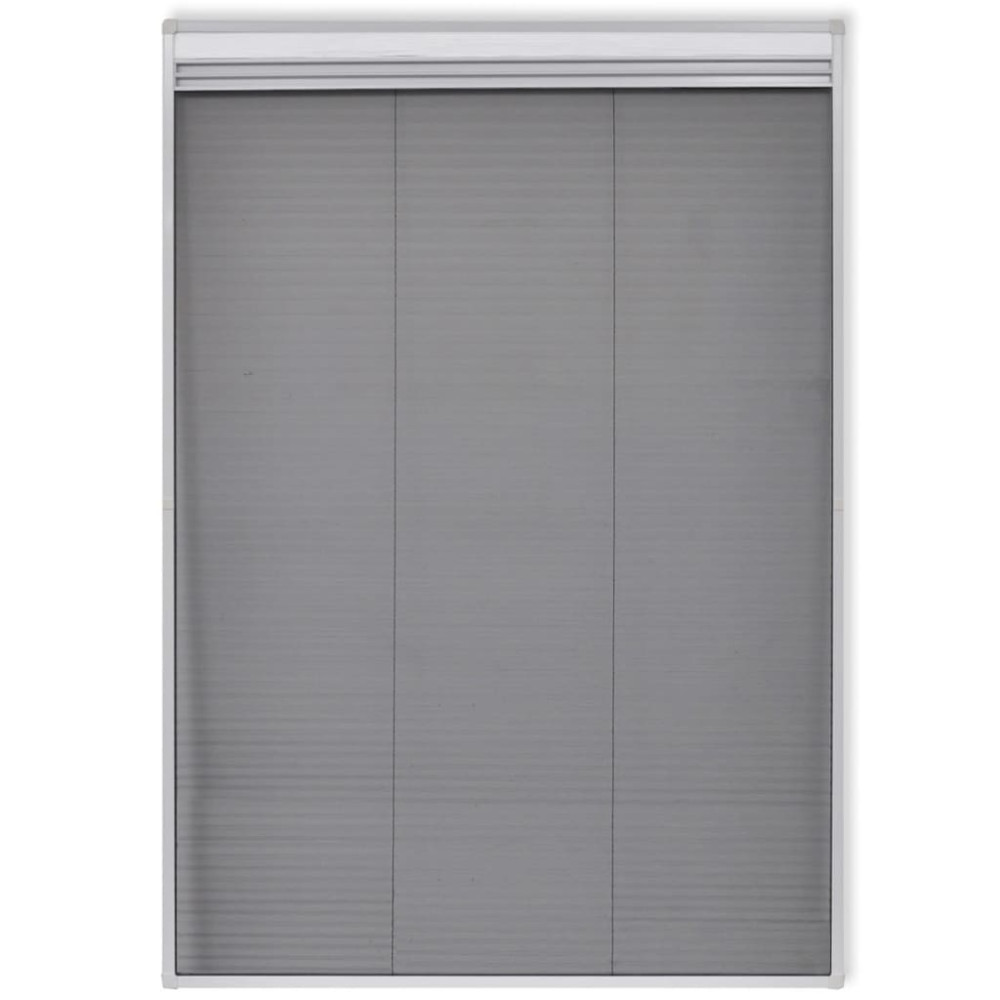 Produktbild för Insektsnät plissé till fönster 160 x 80 cm med solskydd