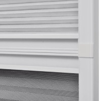 Produktbild för Insektsnät plissé till fönster 160 x 80 cm med solskydd
