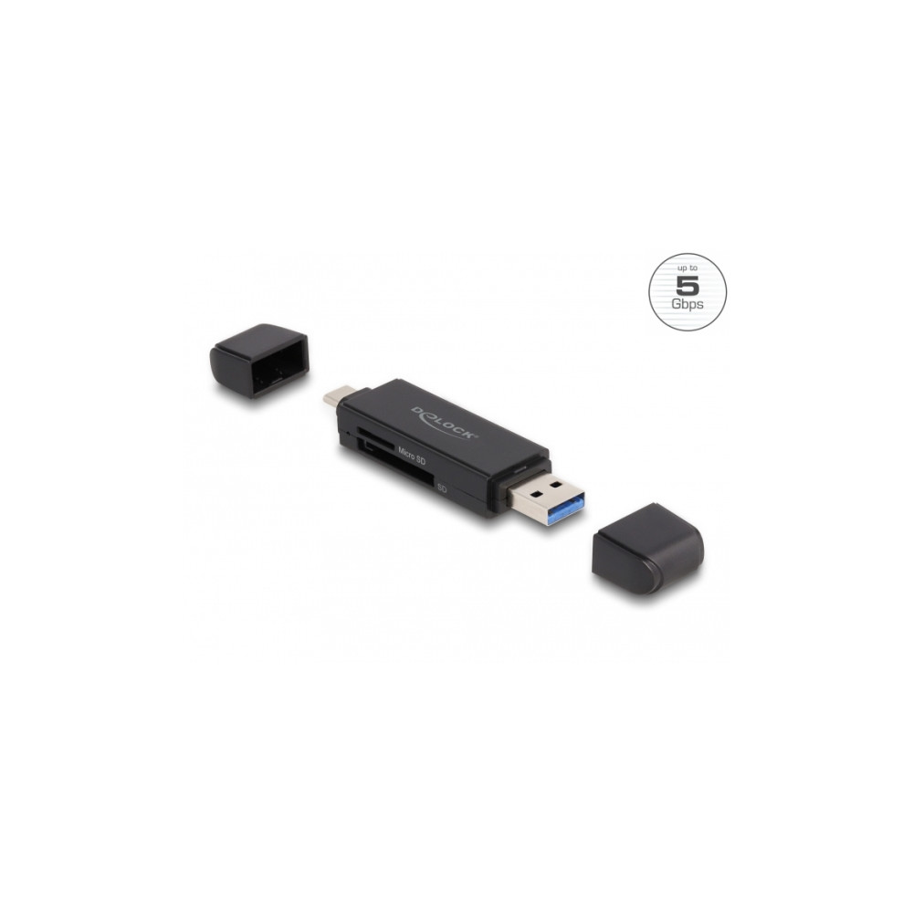 Produktbild för Delock kortläsare - USB 3.2 Gen 1 / USB-C