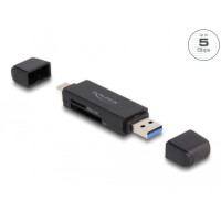 Produktbild för Delock kortläsare - USB 3.2 Gen 1 / USB-C