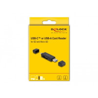 Produktbild för Delock kortläsare - USB 3.2 Gen 1 / USB-C