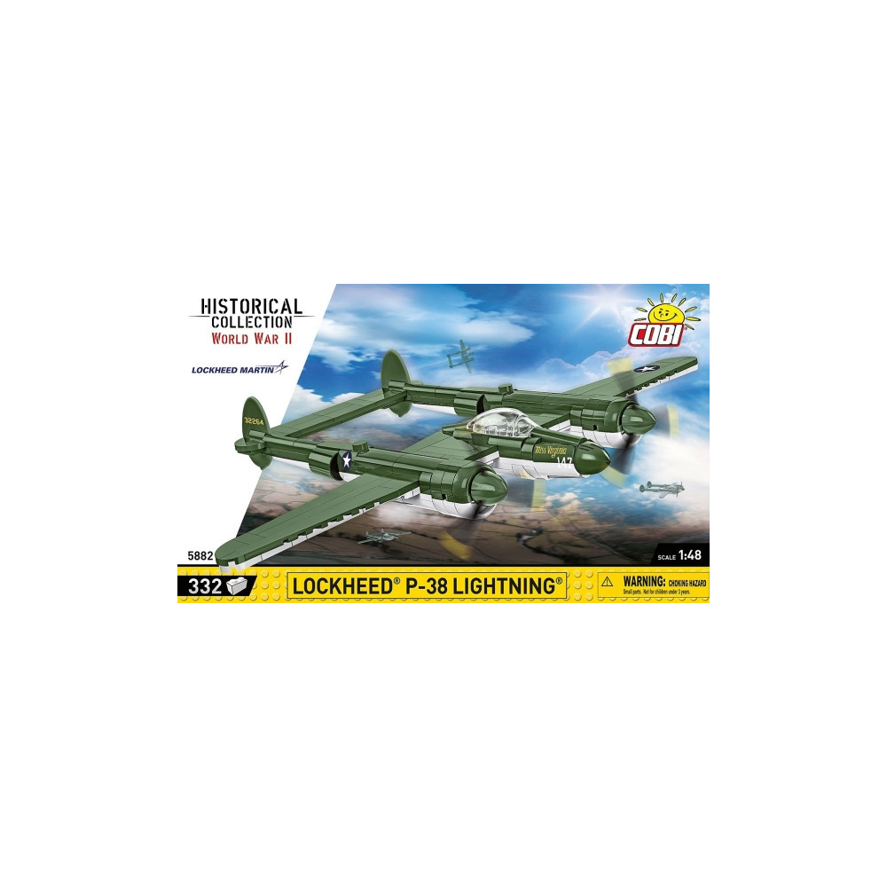 Produktbild för XXX_Cobi Blocks (Cobi) Lockheed P-38 Lightning 332 Cobi Bloc...