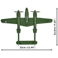 Produktbild för XXX_Cobi Blocks (Cobi) Lockheed P-38 Lightning 332 Cobi Bloc...