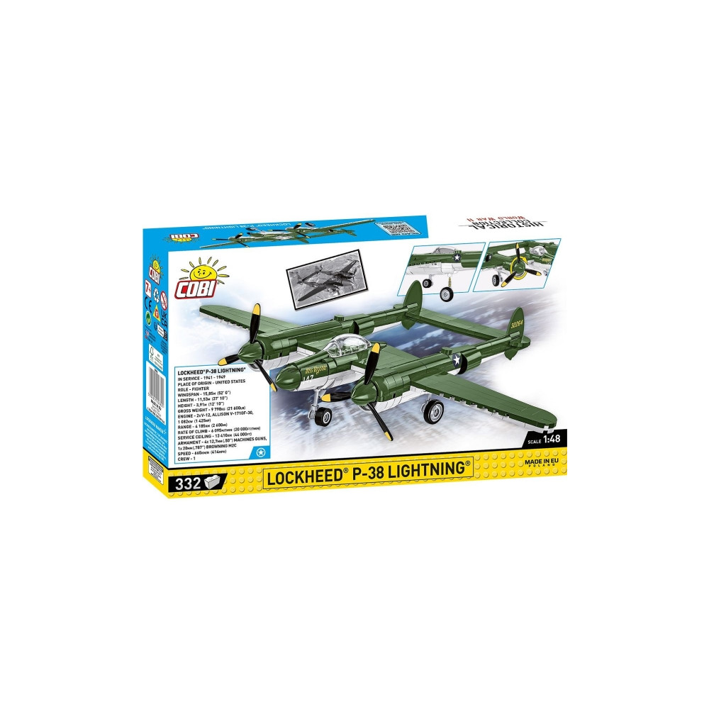 Produktbild för XXX_Cobi Blocks (Cobi) Lockheed P-38 Lightning 332 Cobi Bloc...
