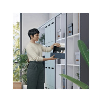 Produktbild för Leitz bordsorganiserare - 38 x 19 x 26 cm - mörkgrå