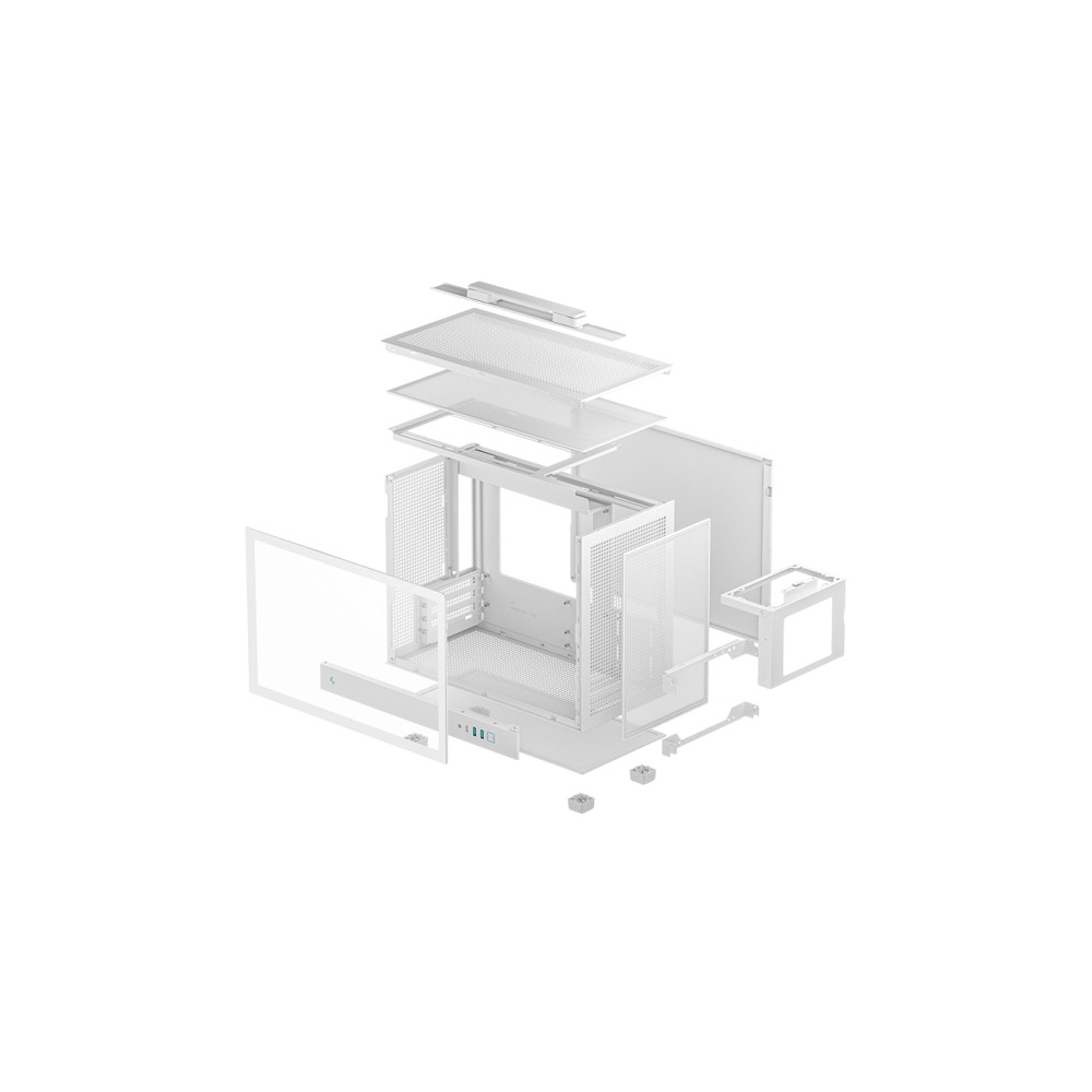 Produktbild för DeepCool CH160 PLUS WH - Micro-ATX - micro ATX