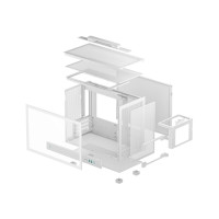 Produktbild för DeepCool CH160 PLUS WH - Micro-ATX - micro ATX