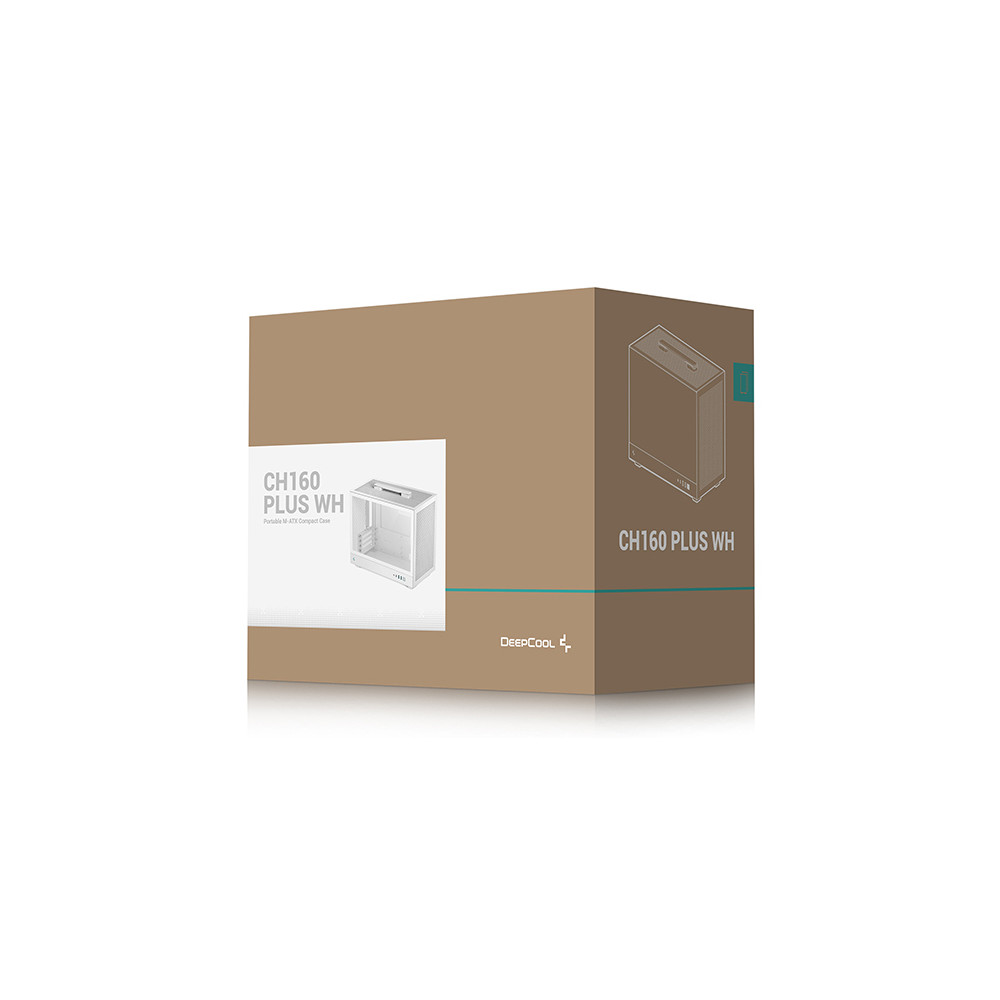 Produktbild för DeepCool CH160 PLUS WH - Micro-ATX - micro ATX