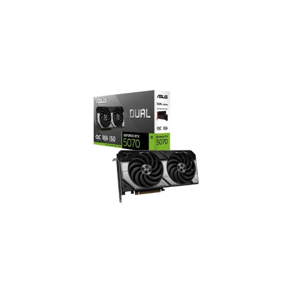 Produktbild för ASUS Dual - OC Edition - grafikkort - GeForce RTX 5070 - 12 GB