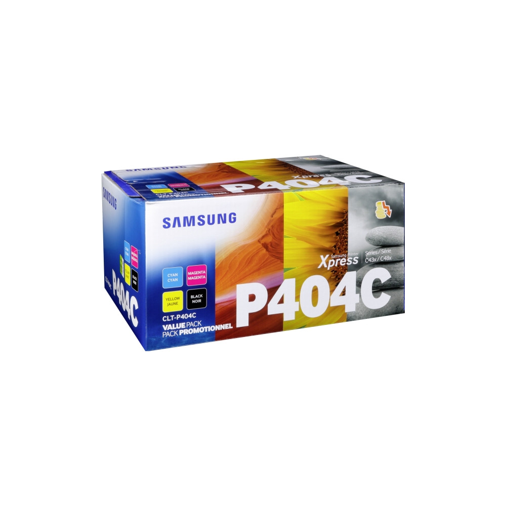 Produktbild för HP CLT-P404C - 4-pack - svart, gul, cyan, magenta - original - tonerkassett (SU365A)