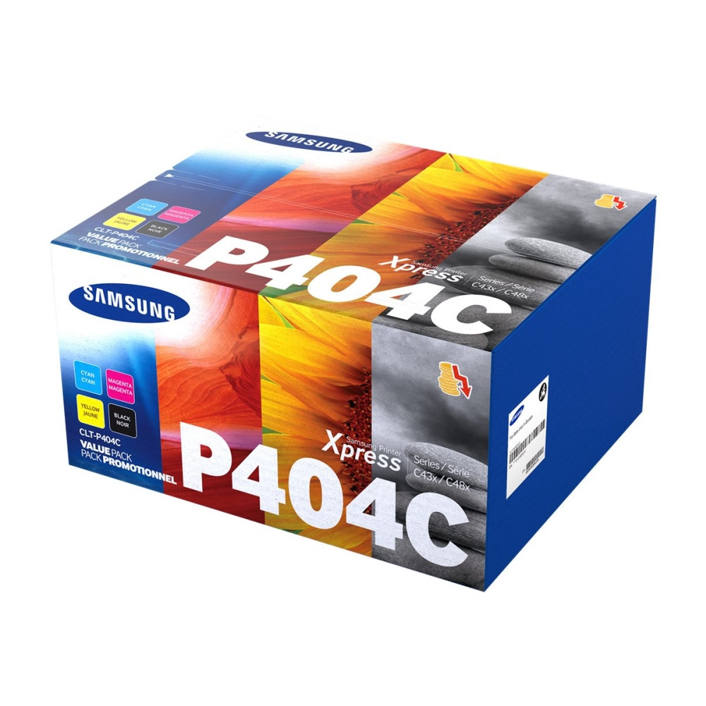 Produktbild för HP CLT-P404C - 4-pack - svart, gul, cyan, magenta - original - tonerkassett (SU365A)
