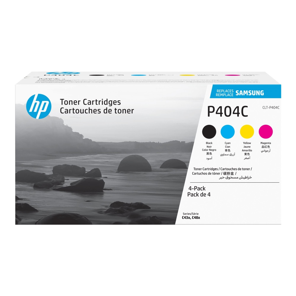 Produktbild för HP CLT-P404C - 4-pack - svart, gul, cyan, magenta - original - tonerkassett (SU365A)