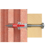 Produktbild för Fischer 537652, Väggplugg, Tegel, Betong, 80 mm, 1 cm, 9 cm,...
