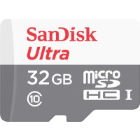 Produktbild för SanDisk Ultra - flash-minneskort - 32 GB - microSDHC UHS-I