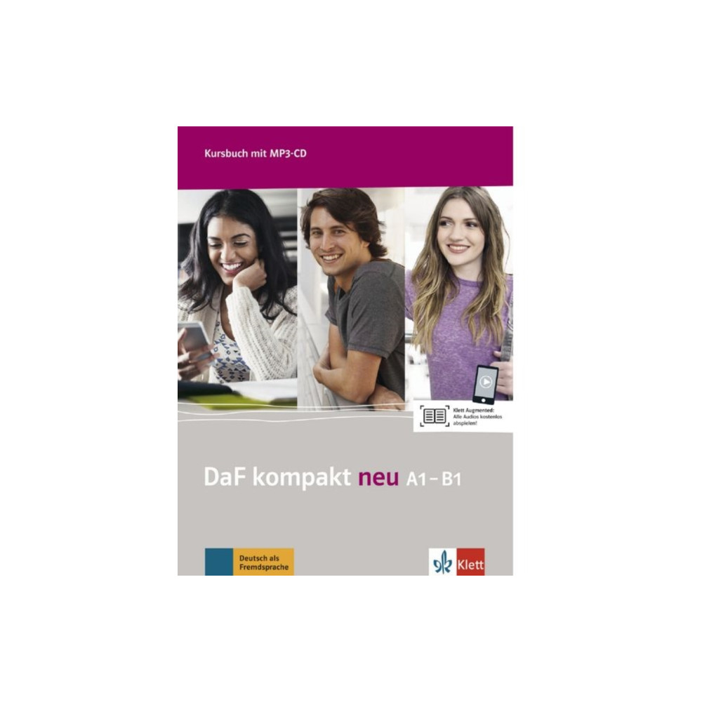 Produktbild för DaF kompakt neu A1-B1 - Deutsch als Fremdsprache fur Erwachsene - Kursbuch mit Audios (häftad, ger)