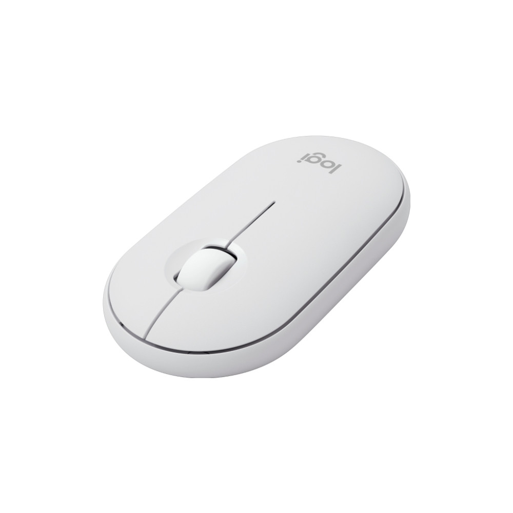 Produktbild för Logitech Pebble 2 Combo - sats med tangentbord och mus - QWERTY - USA, internationellt - tonal white Inmatningsenhet