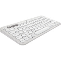 Produktbild för Logitech Pebble 2 Combo - sats med tangentbord och mus - QWERTY - USA, internationellt - tonal white Inmatningsenhet