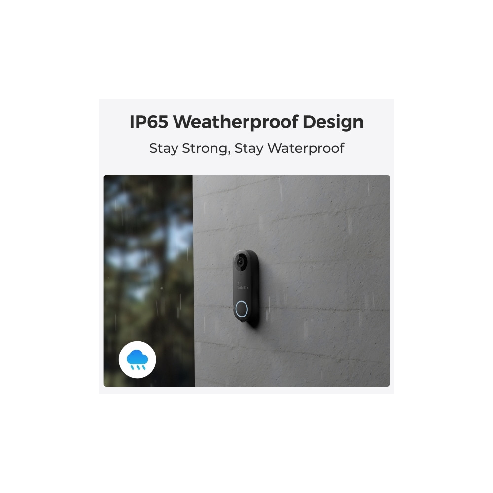 Produktbild för Reolink Video Doorbell PoE - smart dörrklocka