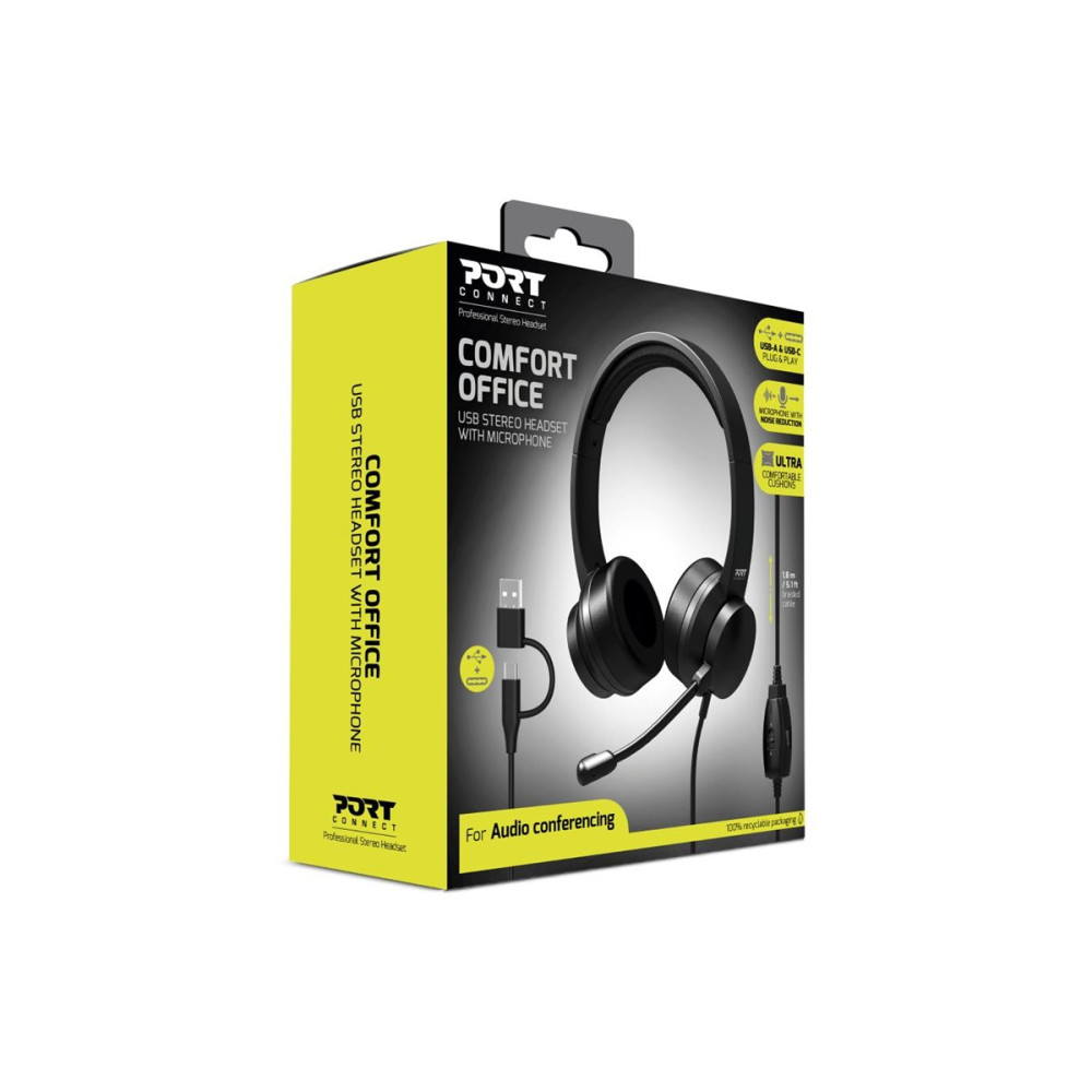 Produktbild för PORT Connect - headset - USB-A