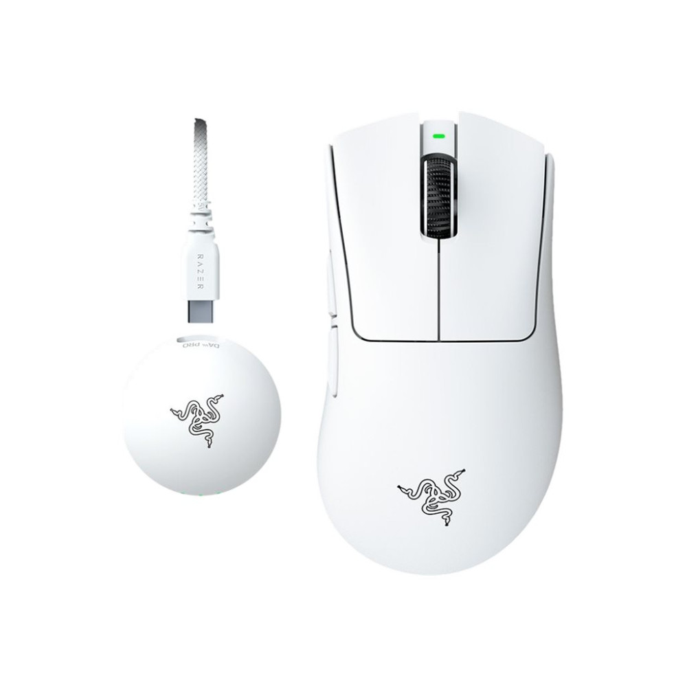 Produktbild för Razer DeathAdder V4 Pro - mus - USB - vit