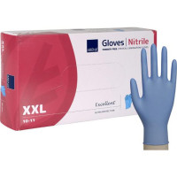 Produktbild för Nitrilhandske AQL 1,0 puderfri 2XL 90/fp