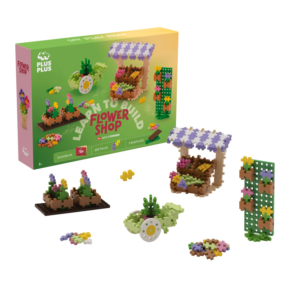 Produktbild för Plus-Plus Learn to Build Blomsteraffär