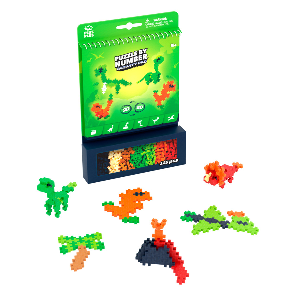 Produktbild för Plus-Plus Activity Pad – Dinosaurier