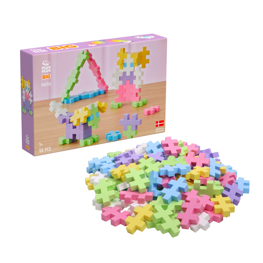 Produktbild för Plus-Plus BIG Pastel Mix / 50 bitar
