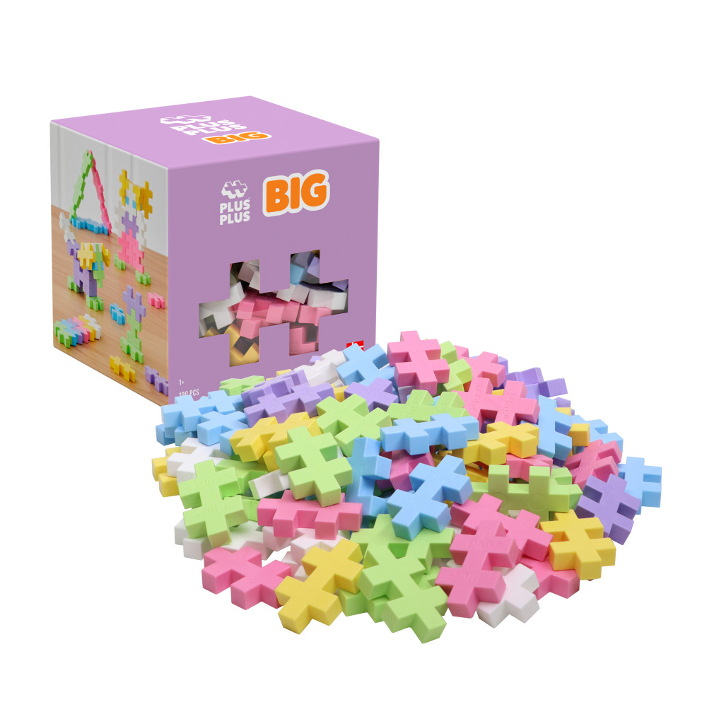 Produktbild för Plus-Plus BIG Pastel Mix / 100 bitar