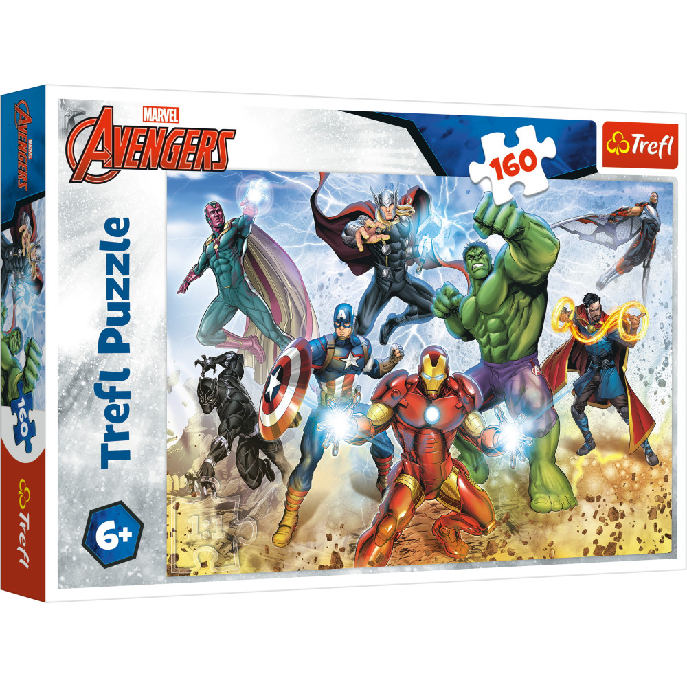 Produktbild för Pappussel Trefl 160 Bitar The Avengers