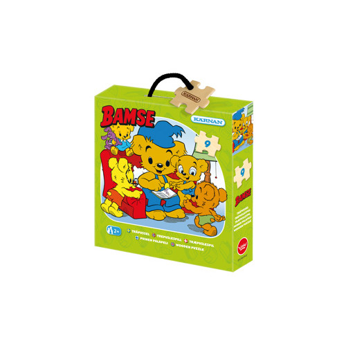 Egmont Kärnan Pussel - Ask 9 bitar Bamse läser