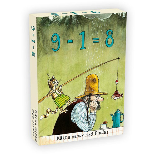 Hjelm förlag Findus 9 minus 1 är lika med 8 (Subtraktion)