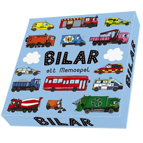 Hjelm förlag Bilar ett Memospel (bok)