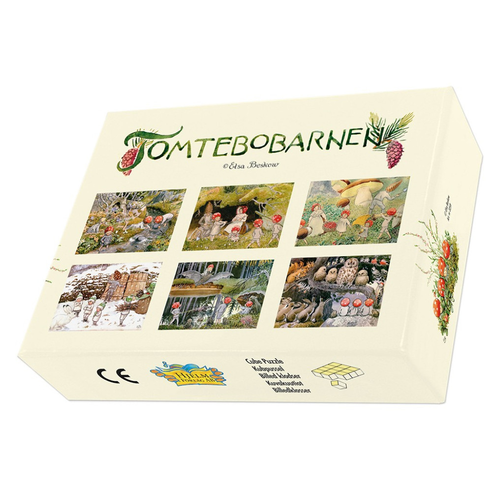 Produktbild för Tomtebobarnen kubpussel -12 bitar