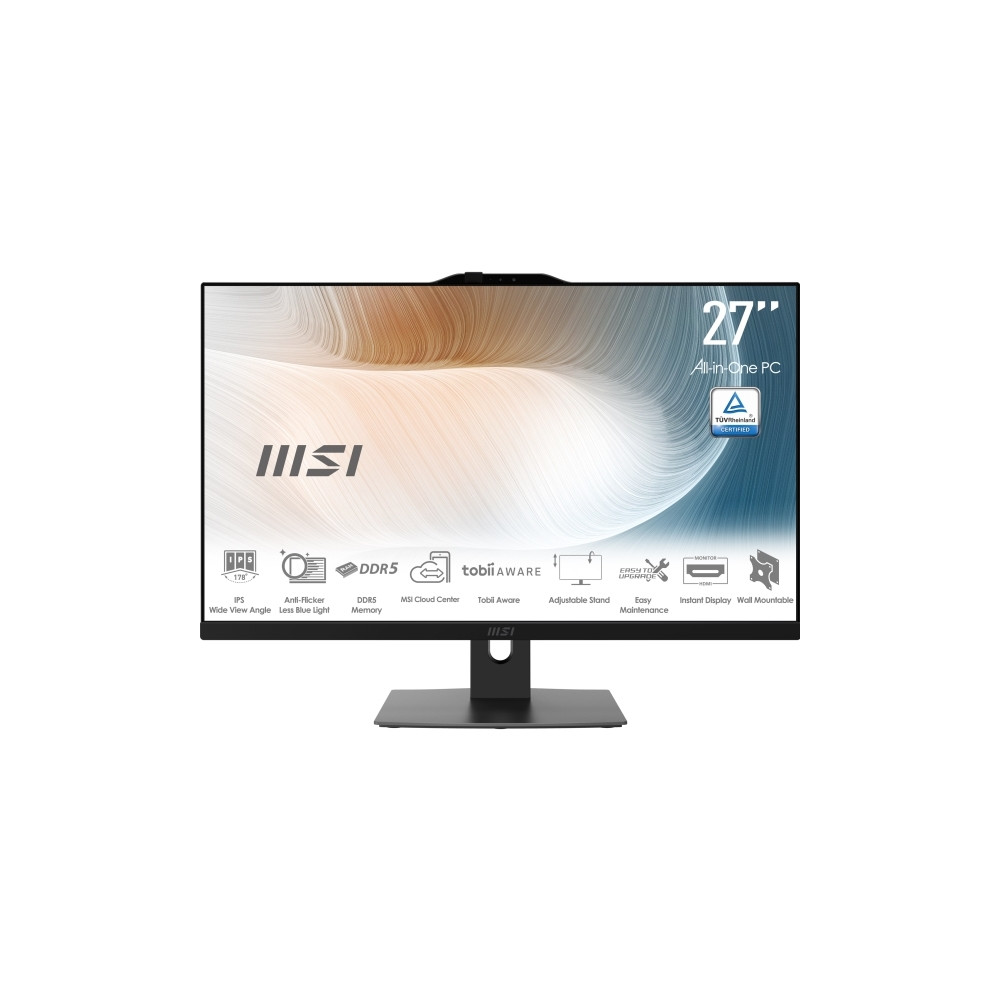 Produktbild för MSI Modern AM272P 12M 1063AT - allt-i-ett Core i5 1235U 1.3 GHz - 16 GB - SSD 512 GB - LED 27"