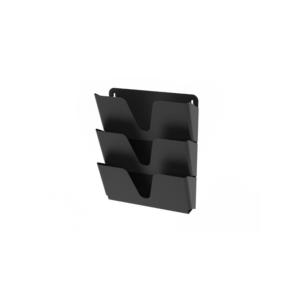 Produktbild för Blankettfack ALBA 3st metal fack svart