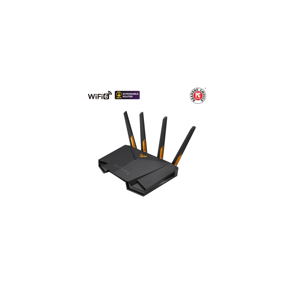 Produktbild för ASUS TUF Gaming AX4200 - trådlös router - Wi-Fi 6 - skrivbordsmodell