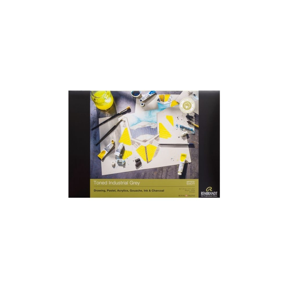Produktbild för Rembrandt tonat papper Industrial Grey A3 | 42 x 29,7 cm, 18...