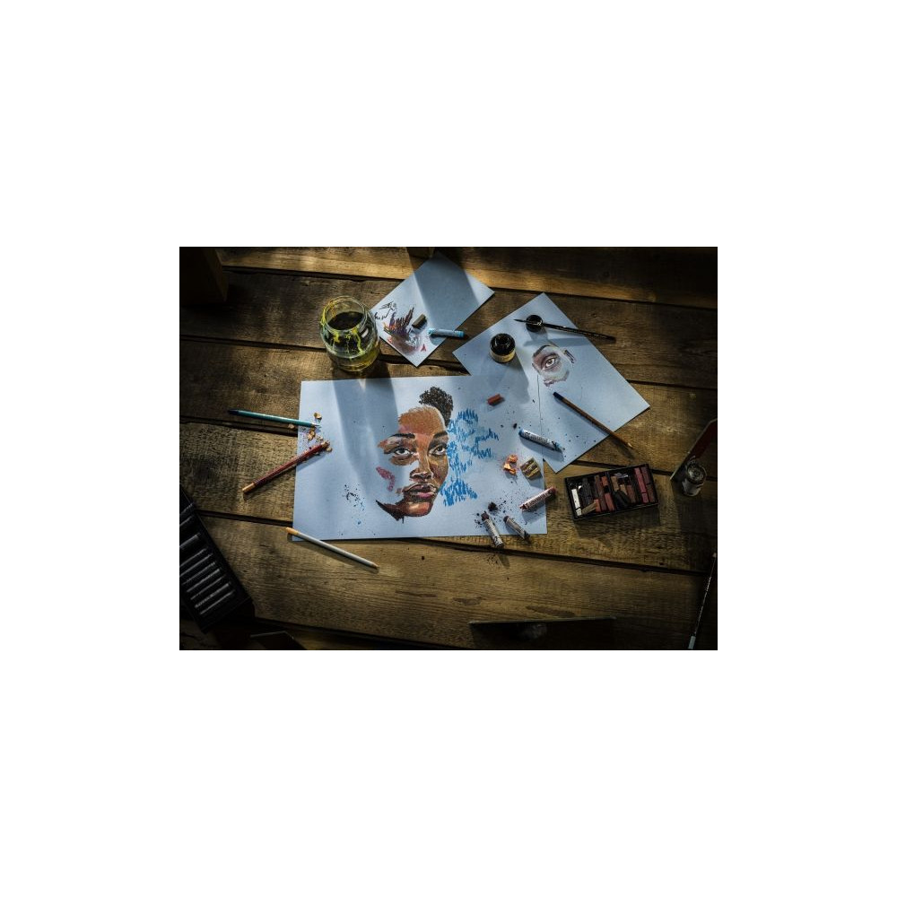 Produktbild för Rembrandt tonat papper Mystical Blue A3 | 42 x 29,7 cm, 180...