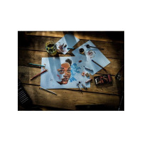 Produktbild för Rembrandt tonat papper Mystical Blue A3 | 42 x 29,7 cm, 180...
