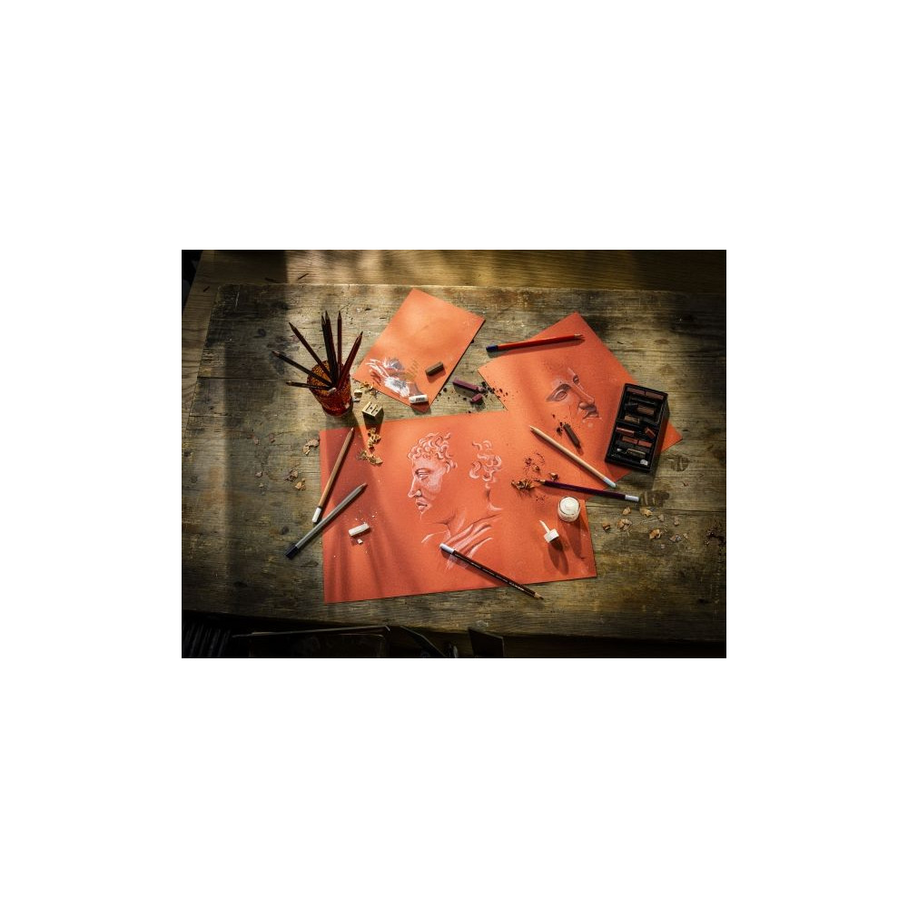 Produktbild för Rembrandt tonat papper Sanguine Red A3 | 42 x 29,7 cm, 180 g...