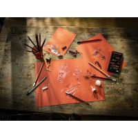 Produktbild för Rembrandt tonat papper Sanguine Red A3 | 42 x 29,7 cm, 180 g...