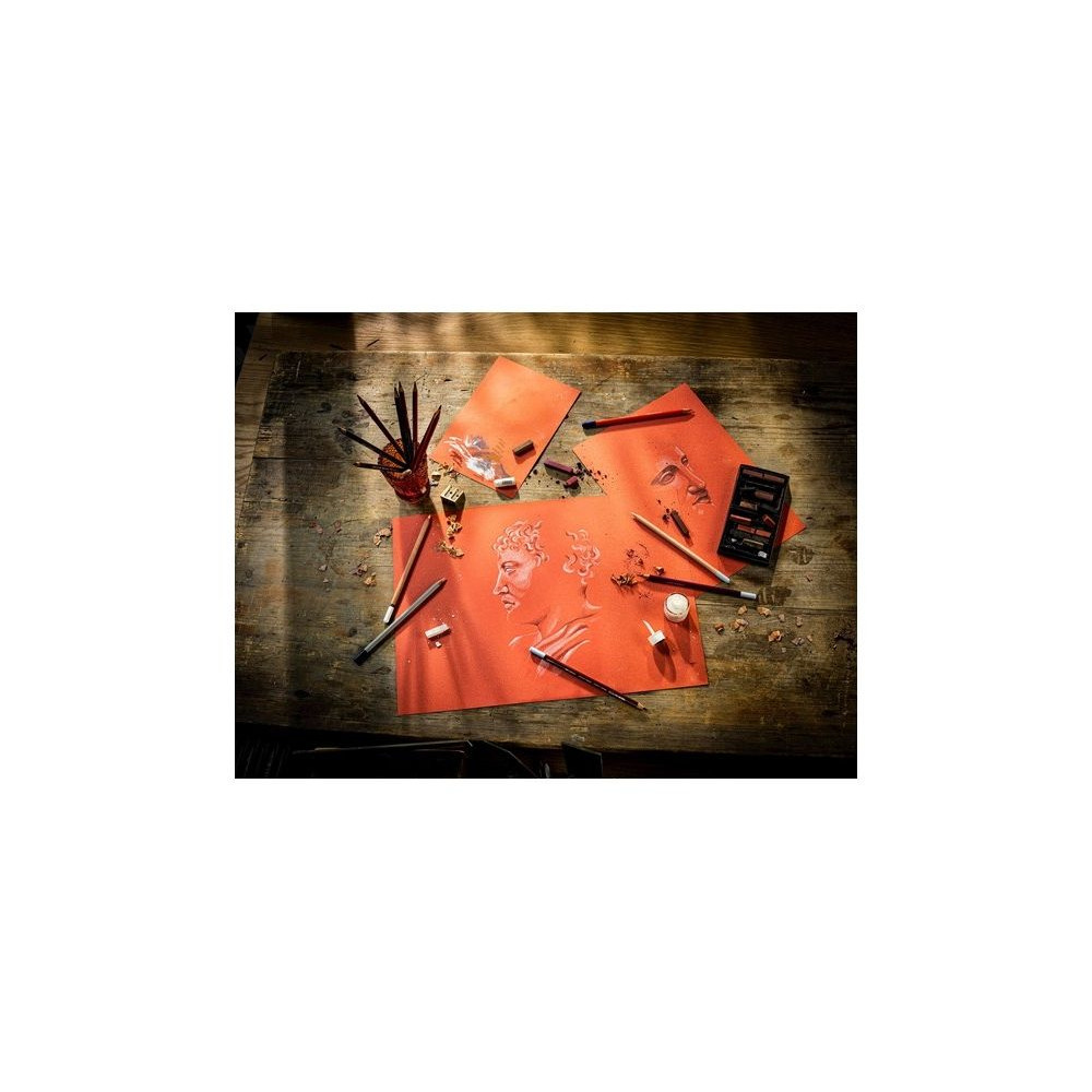 Produktbild för Rembrandt tonat papper Sanguine Red A3 | 42 x 29,7 cm, 180 g...